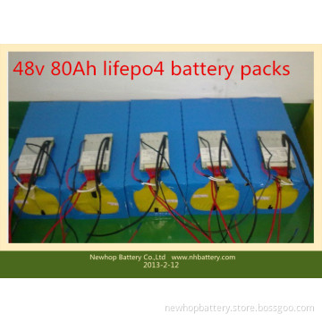48V LiFePO4 Battery Pack 80ah for Scooter